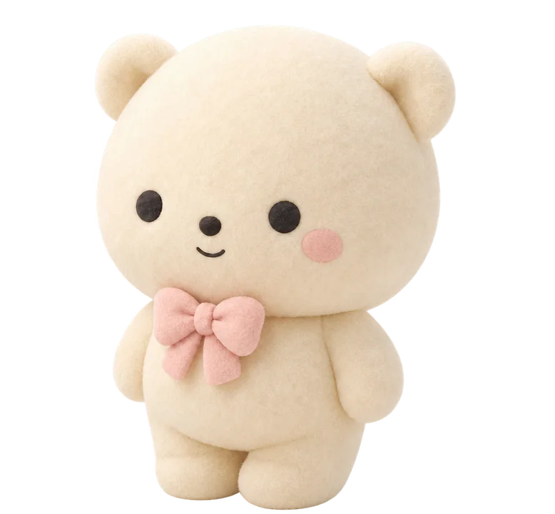 Pip, a bear, standing figure
